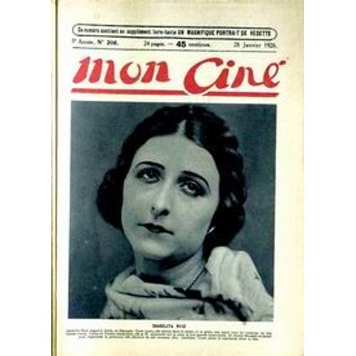 Mon Cine N°206 Du 28-01-1926