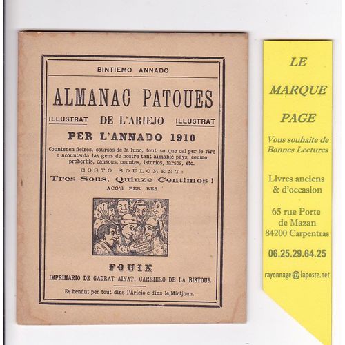 Ariege --- Almanac Pataoues De L Ariejo Pour L Annado 1910