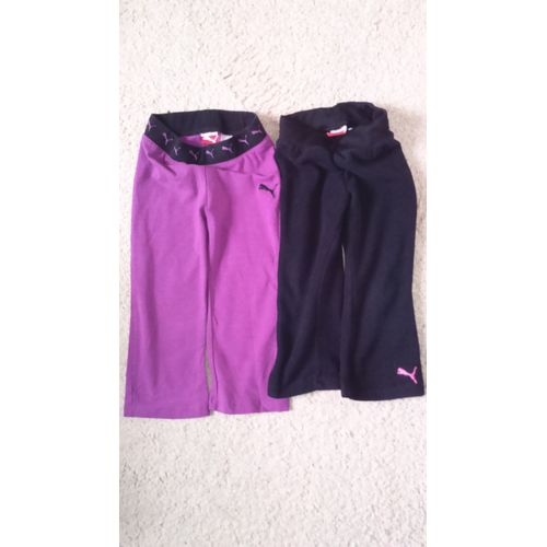Lot De 2 Pantalons De Jogging Fille &#34puma&#34 Taille 2 Ans Idée Cadeau