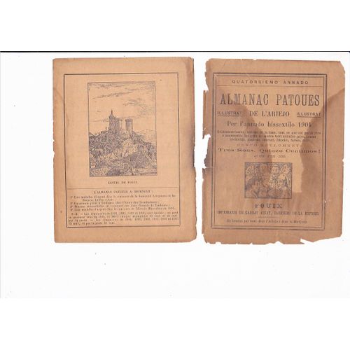 Ariege --- Almanac Patoues De L Ariejo 1904