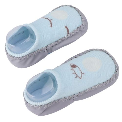 Connor Chaussures D'interieur Antiderapantes En Coton Melange Pour Bebe Et Tout-Petit (Taille M, Couleur Creme Peu Profonde)