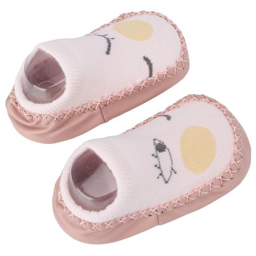 Connor Chaussures D'interieur Antiderapantes En Coton Melange Pour Bebe Et Tout-Petit (Rose S)