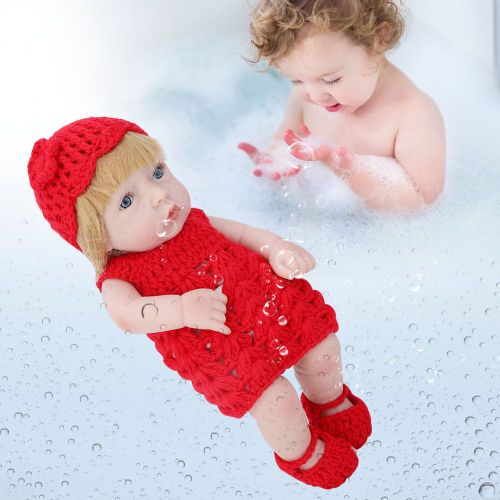 CONNOR Poupee bebe fille reborn en silicone, impermeable, corps entierement en silicone, durable, realiste, mignon, cadeau