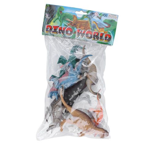 CONNOR Modele de dinosaure en plastique de haute simulation pour enfants, jouet animal, cadeau de Noel (8 pieces)
