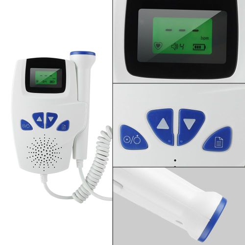 Connor Mini Moniteur De Frequence Cardiaque En Forme De Telephone Pour Bebe, Enregistreur Sonore Pour Femme Enceinte, Ecran Lcd