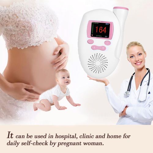 Connor Mini Moniteur De Frequence Cardiaque En Forme De Telephone Pour Bebe, Enregistreur Sonore Pour Femme Enceinte