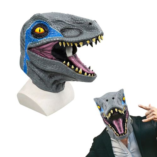 CONNOR Masque de dinosaure realiste, tete de dinosaure, accessoire de deguisement pour Halloween, fete de dragon 3D