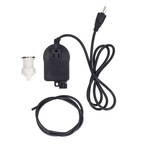 CONNOR ensemble de boutons-poussoirs de pression d'air pour evier avec tuyau de 1 m et prise pour baignoires, prise americaine 125 V
