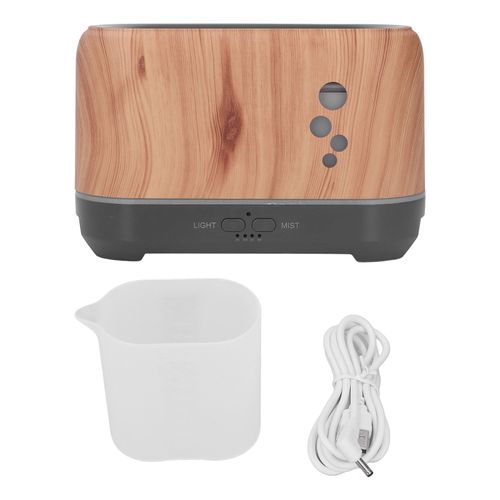 CONNOR Humidificateur d'aromes a flamme 200 ml, diffuseur d'huiles essentielles creux alimente par USB avec lumiere de flamme pour la maison et le bureau, 100-240 V