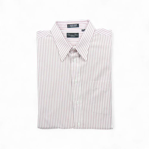 Reconditionné - Chemise Christian Dior Homme À Rayures - Taille Xl - Homme - Rouge