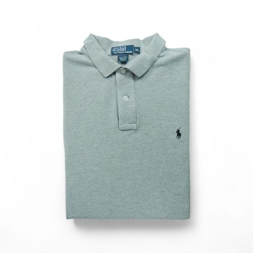 Reconditionné - Polo Manches Longues Homme Rl13 Gris - Taille Xl - Homme - Gris