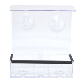 Connor Mangeoire Automatique En Plastique Pour Oiseaux, Transparente, Pour L'interieur Et L'exterieur