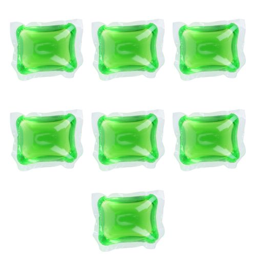 CONNOR Lot de 7 capsules de lessive 8 g, dissolvantes, pour produits de lavage, vert