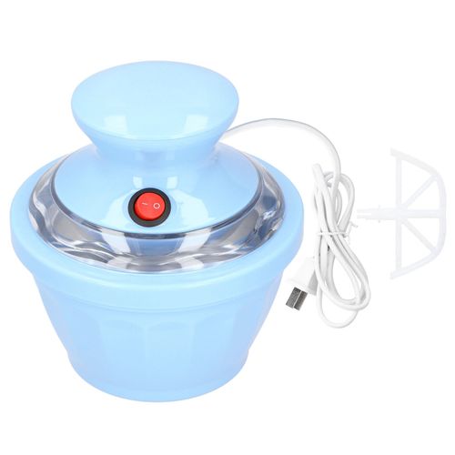 CONNOR Sorbetiere electrique automatique pour glaces aux fruits, faite maison, bleu, CN 220 V, seau simple