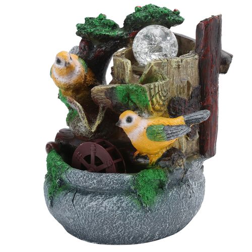 CONNOR Fontaine a eau courante, decoration miniature pour la maison, le bureau ou le paysage, Ue, AC 220-240 V