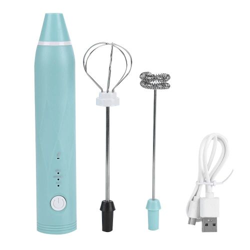 CONNOR Mini batteur a oufs electrique rechargeable par USB, mousseur a lait, mixeur, accessoire de cuisine, vert