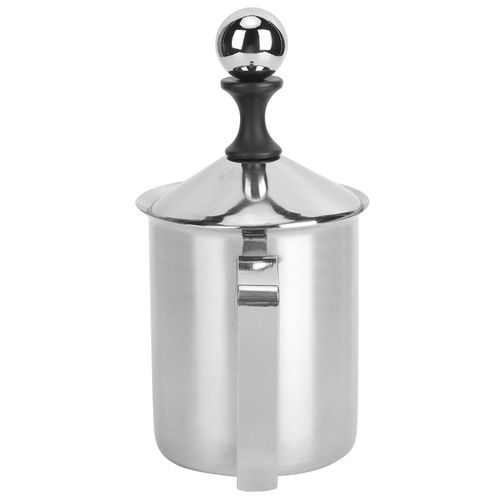CONNOR Mousseur a lait manuel en acier inoxydable 304, 400 cc, melangeur pour cafe, latte art