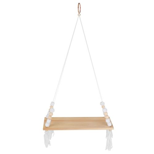 Connor Etagere Murale Vintage En Bois, Presentoir, Organisateur, Decoration D'interieur, Taille L, Blanc, 45 X 13,8 X 0,9 Cm