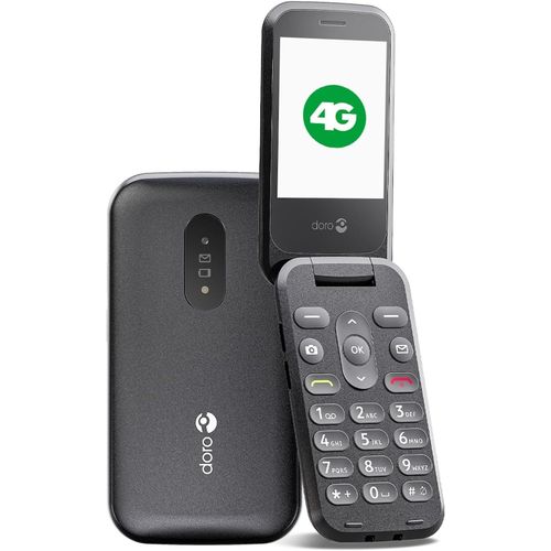 CLOUDDS_2800 4G Téléphone Portable À Clapet Débloqué Pour Seniors-Grandes Touches Parlantes-Touche D'Assistance-Téléphone Portable Basique Sans Internet