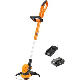 CLOUDDS_Débroussailleuse Sans Fil 24 V 25 Cm,Tondeuse De Jardin À Piles,Avec Batterie Et Chargeur Clgt2425S-01 Orange