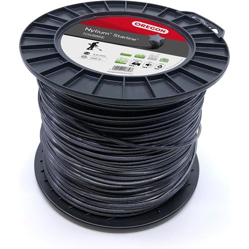 CLOUDDS_Fil En Étoile Nylium Pour Coupe-Bordures Et Débroussailleuses,Cinq Arêtes De Coupe Pour Une Finition Propre,Nylon Professionnel,Convient Aux Débroussailleuses À Essence,3Mm-240M