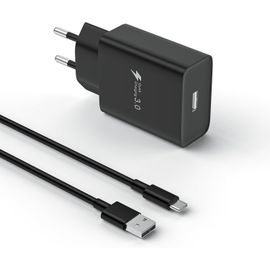 CLOUDDS_Chargeur Usb C Rapide Pour Samsung Galaxy A16 A15 A14 A13 A12 4G/5G A06 A05S A04S A55 A54 A35 A34 A53 A33 A32 A52 A25 S24 S23 S22 S21 S20,Compatible Xiaomi,Google Etc. Avec 2M Câble Usb C(Noi