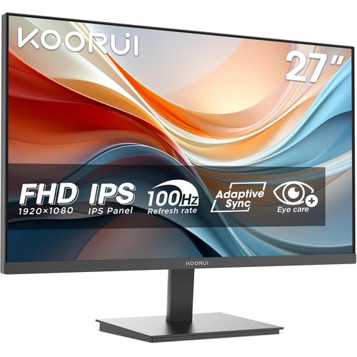 ytseazn-E2711F 27 Pouces Ecran Pc,Fhd 1920X1080 100Hz Moniteur,Ips,Adaptive Sync Hdmi 1.4,Eye Care,Inclinable De-5° À 15°,Vesa 100X100Mm