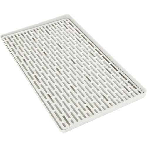 Ytseazn-Lot De 2 Bacs D'égouttement,Tapis D'égouttement Avec Bac De Récupération,Grand Égouttoir De 38,5x22,5cm,Multifonction,Vaisselle,Tasses,Fruits,Thé Et Accessoires De Bain(Plastique)