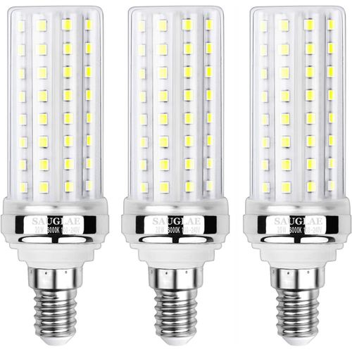 Ytseazn-Ampoules De Maïs Led 20w,Équivalent 150w Ampoule Incandescente,2300lm,6000k Blanc Froid,Ampoules À E14 Petite Vis Edison,3 Pièces