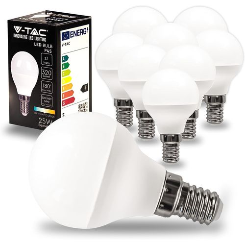 Ytseazn-10x Ampoules Led Culot E14 3,7w(Équivalent 25w)P45-320 Lumen-4000k Blanc Neutre-Ouverture Du Faisceau Lumineux 180°-Ampoule Efficacité Maximale Et Économie D'énergie
