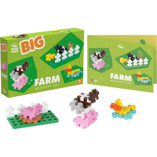 ytseazn-Plus-Plus Big-Jeu De Construction Pour Enfant Dès 2 Ans-Set Activité Animaux 40 Pièces-Thème Ferme-Jouet Éducatif Et Ludique Pour Fille Et Garçon Dès 24 Mois