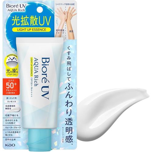 Ytseazn-Biore Uv Aqua Rich Light Up Essence 70g Spf50 +/Pa ++++ Blotting Paper Set 