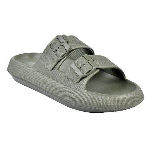 Sandales Mules Eva Boucle Mbs01468 Kaki