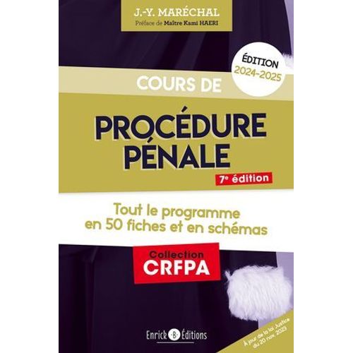 Cours De Procédure Pénale 2024-2025