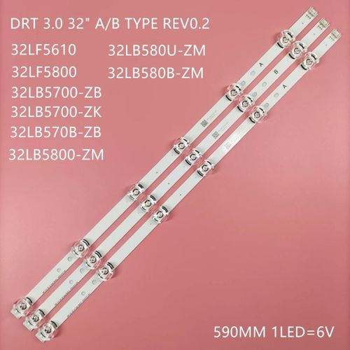 Rétroéclairage LED pour TV LIG 32 "", 32LB5800, 32LB572V, 6916l-Grenoble, 4A, 32LB580V, 32LB650V, 32LB652V, 32LB653V, 32LF550, innotek DRT3.0, 32 pouces CHINA