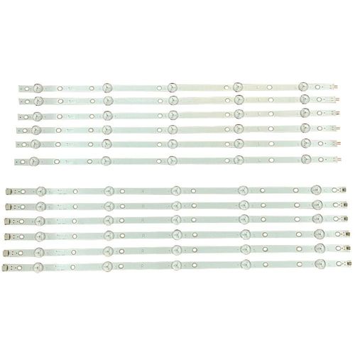 Rétro-Éclairage LED bande 10 lampe pour Philips 55 ''TÉLÉVISION 55PUS7503 55PUS7303 55PUS6753 55PUS6703 55PUS6162 55PUS6262 LB55073 V1_02 V0_01 CHINA