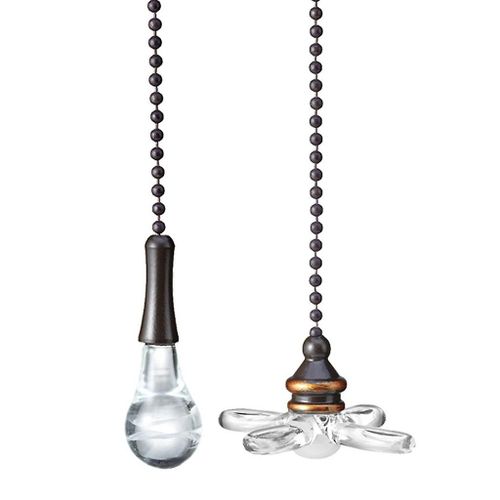 2 Pcs Ventilateur de plafond Tire Chaîne Pull Loop Connecteur Accessoires d¿éclairage en métal
