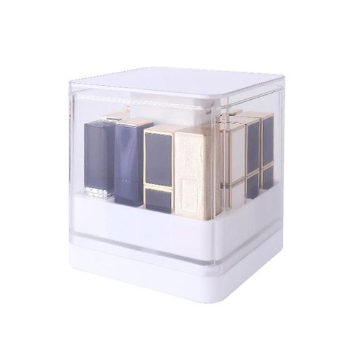 8/12 Grilles Presse Lift Boîte De Rangement De Rouge À Lèvres Appuyez Pour Ouvrir Transparent Porte-Glaçage Pour Lèvres Cosmétique Organiser