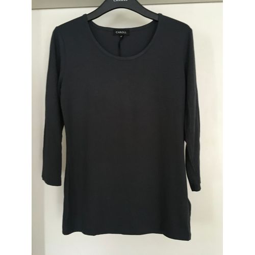 Tee-Shirt Manches 3/4 Gris Caroll Taille 40