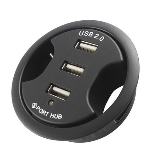 Montage sur bureau USB 2.0 Hub Desk Adapter Multi Splitter pour accessoires PC