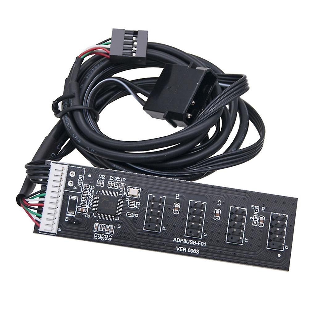 Carte mère USB2.0 9Pin Hub Splitter 1 in 4 out 20cm connecteur de câble d¿extension