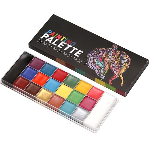 Palette De Peinture Corporelle Durable Facile À Porter Convient Pour Le Papier À Dessin Tissu En Carton