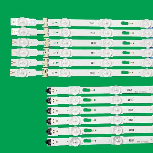 LED pour UE55MU6100, UE55MU6105, UN55MU6100, UN55MU6490, UE55KU6172U, UE55MU6120, UE55MU6172, UE55JU6500, UN55JU6500, UE55JU6690, 12 pièces