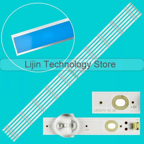 12 Pièces Led Bande Pour 55pus7503/12 55pus7303/12 55pus6412 55pus6753 55pus6703/12 55pus6162/12 55pus6262 Lb55073 V1_02 V0_01 Pologne