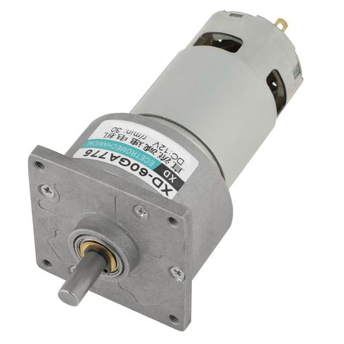 Moteur à engrenages métalliques Micro DC 35W, vitesse réglable CW/CCW (12V 30rpm)