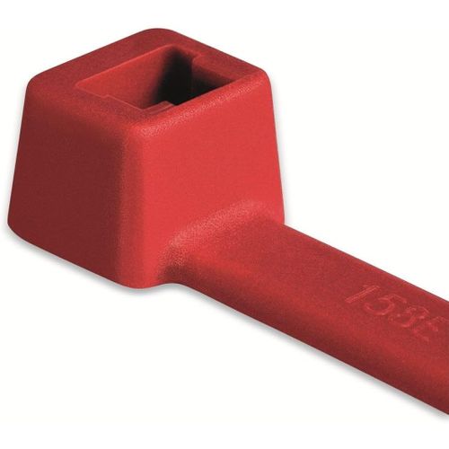 MONDODIGITALE-111-03004 T30R-Pa66-Rd Serre-Câble 150 Mm 3.50 Mm Rouge Résistant Aux Intempéries 100 Pc(S)