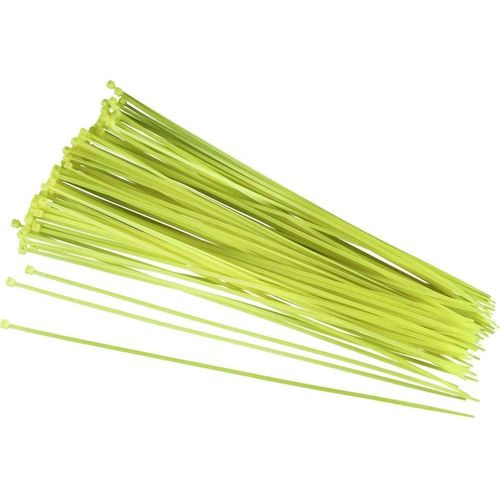 MONDODIGITALE-93038C412 Serre-Câble 200 Mm 2.50 Mm Jaune Rémanent 100 Pc(S)