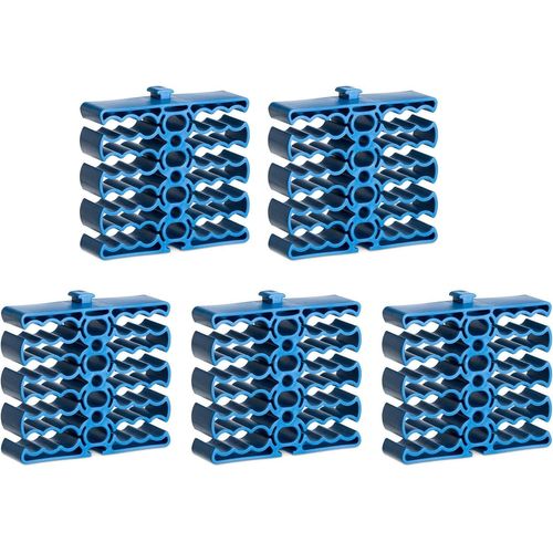 MONDODIGITALE-Organisateur De Câbles-Lot 5X Serre-Câbles 75,4 X 72 X 20 Mm Pour Organisation Bureau Câble Internet Lan-Blocs Avec Vis De Montage