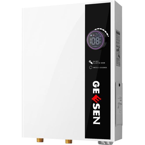 Chauffe-eau électrique sans réservoir 14 kW 240 V, chauffe-eau instantané à la demande sans fin avec affichage numérique de la température de haute qualité, adapté pour toute la maison