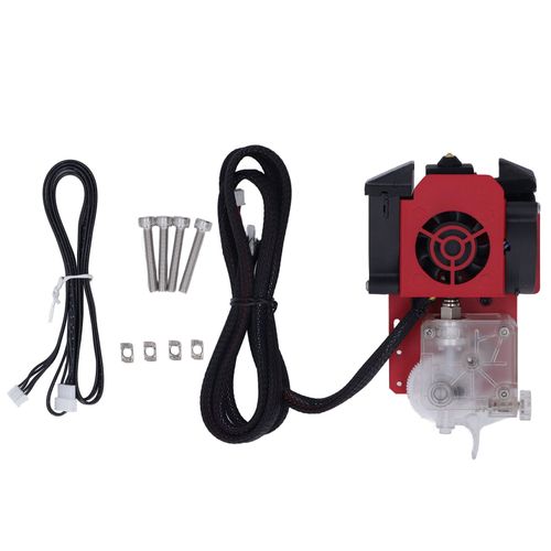Kit De Mise à Niveau De L'extrudeuse à EntraîNement Direct, Roues à Double Ventilateur, Kit De Mise à Niveau De L'extrudeuse à Courte PortéE Avec Moteur Pas à Pas 34 Pour Ender 3 24v